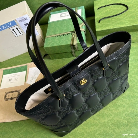Hyper Peter GUCCI GG medium leather matelassé tote 0709